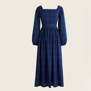 Blue  plaid J. Crew dress